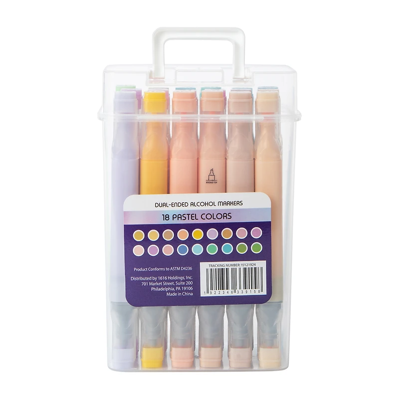 Dual-Ended Alcohol Markers 18-Count