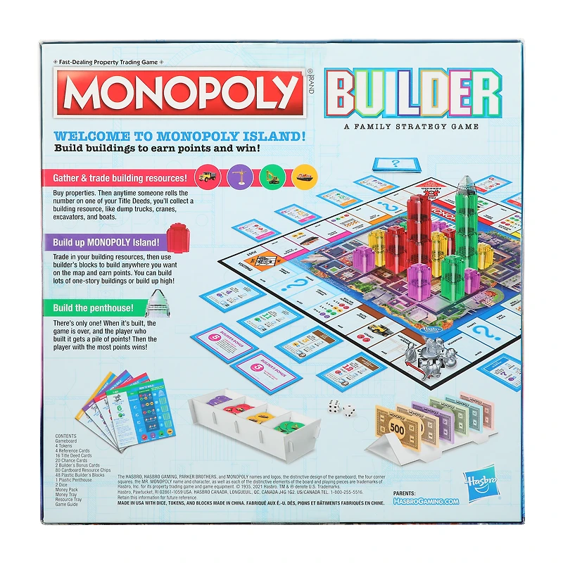 Monopoly Builder Family Strategy Game