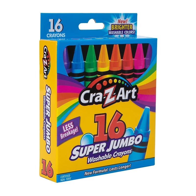 Super Jumbo Washable Crayons 16-Count