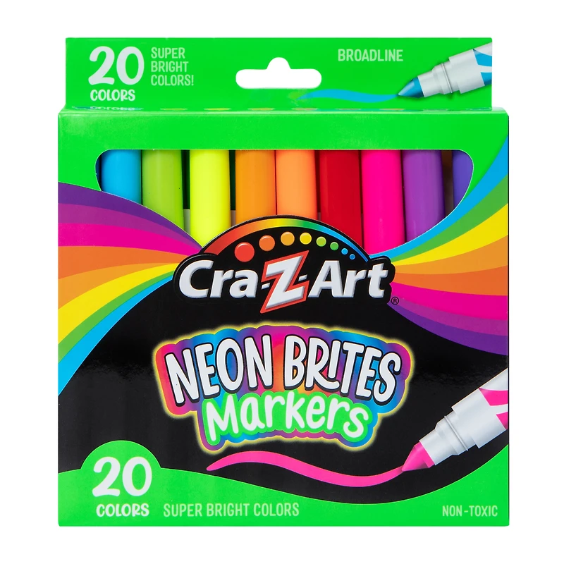 Neon Brites Markers 20-Count