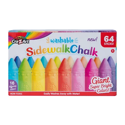 Washable Sidewalk Chalk 64-Count