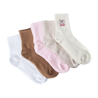 Juniors Design Mid Crews 5-Pairs