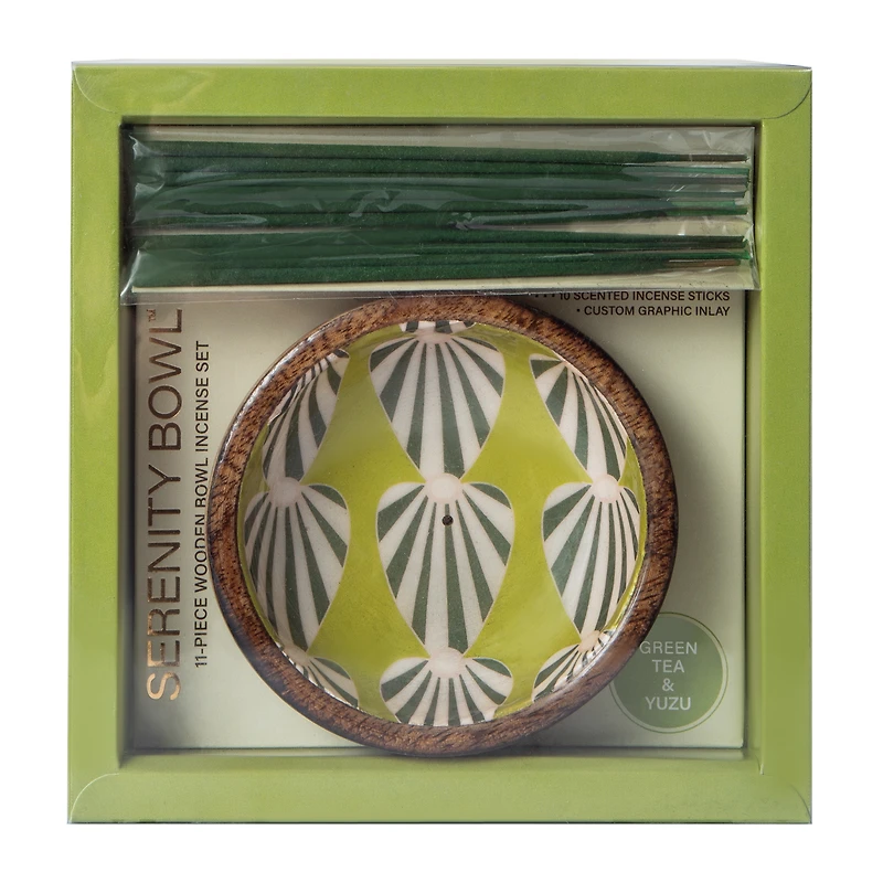 Serenity Bowl Wooden Incense Set 11-Piece