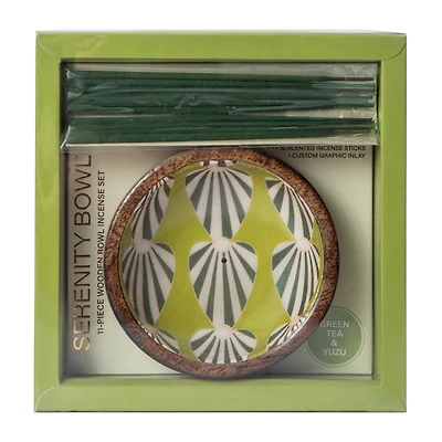 Serenity Bowl Wooden Incense Set 11-Piece