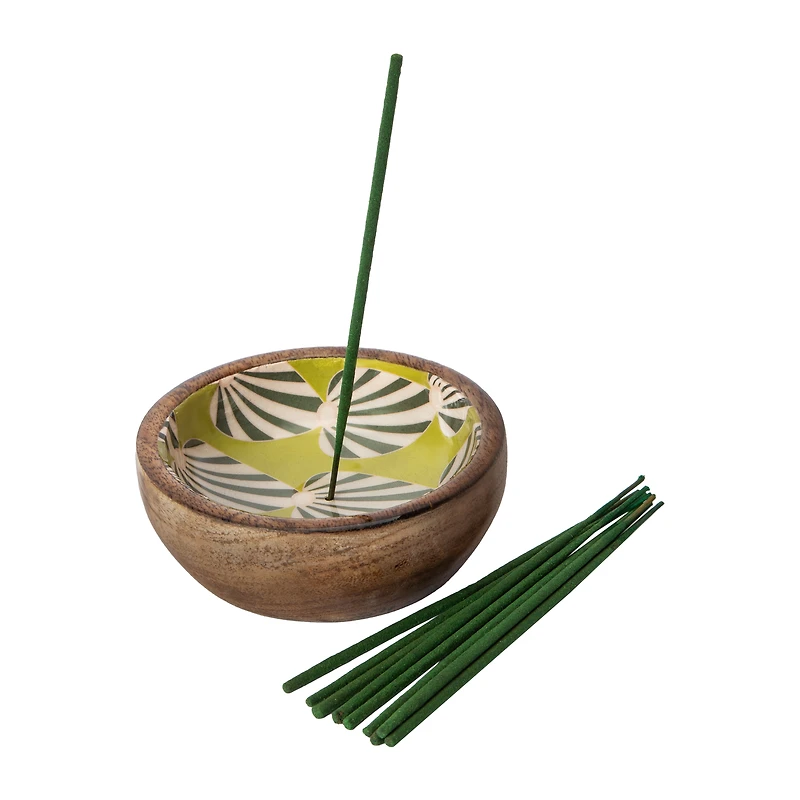 Serenity Bowl Wooden Incense Set 11-Piece