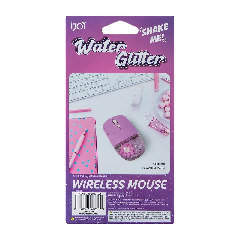 Water Glitter Wireless Mouse