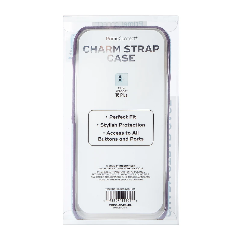 iPhone 16 Plus® Charm Strap Case