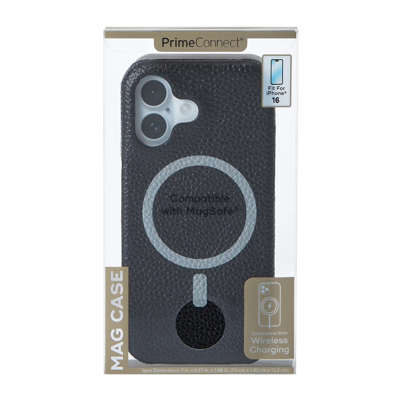 iPhone 16® MagSafe® Leather Mag Case