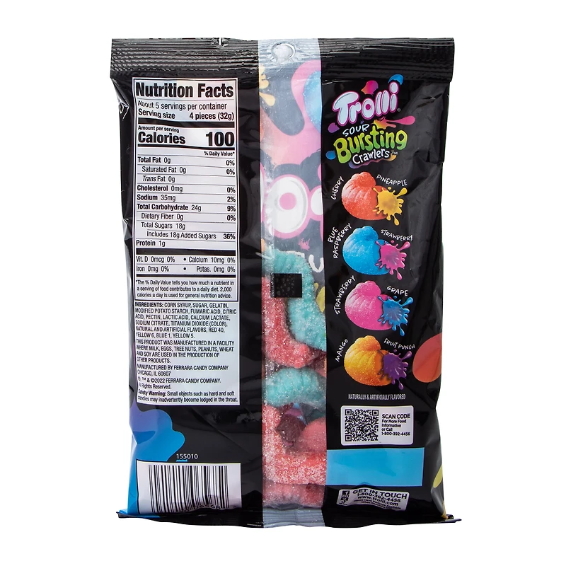 Trolli® Sour Bursting Crawlers™ Flavor Explosion Gummi Candy 6.3oz