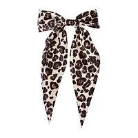 Leopard Print Hair Bow