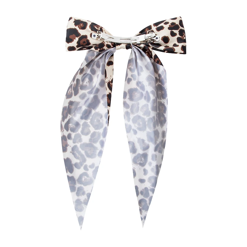 Leopard Print Hair Bow