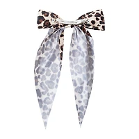 Leopard Print Hair Bow
