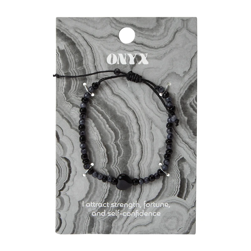 Semi-Precious Stone Heart Necklace