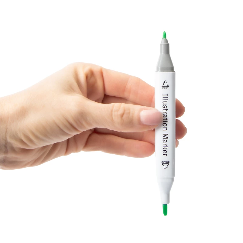 double-sided illustration markers 21-pack