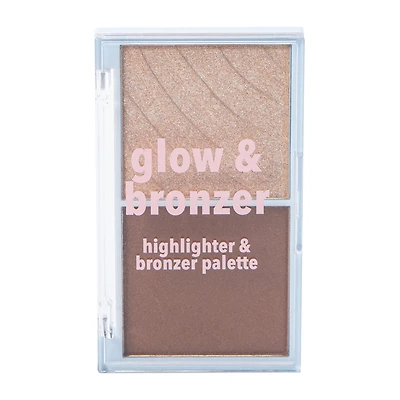 Glow & Bronzer Highlighter & Bronzer Palette