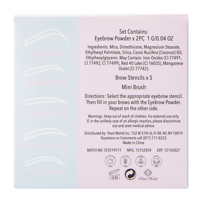 Eye Brow Stencil Kit 3-Pack