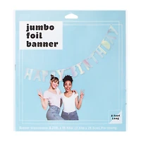 Happy Birthday Jumbo Foil Banner