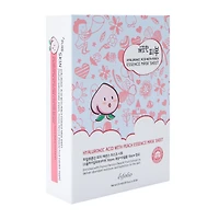Esfolio Hyaluronic Acid With Peach Essence Mask Sheet 10-Count
