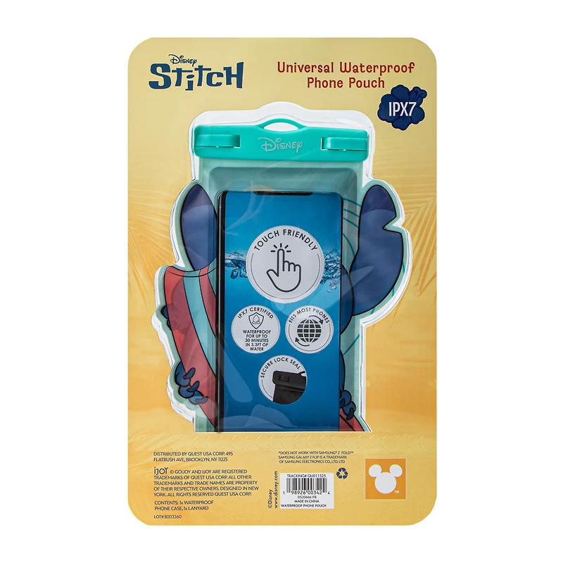 Disney Stitch Universal Waterproof Phone Pouch