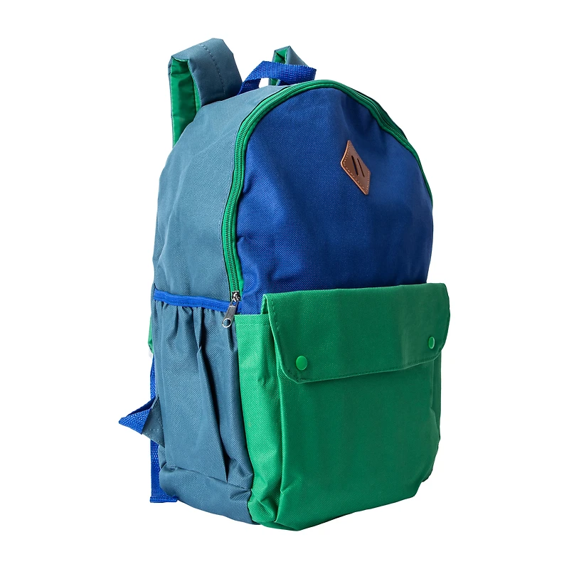 Two-Tone Snap Backpack