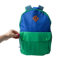 Two-Tone Snap Backpack