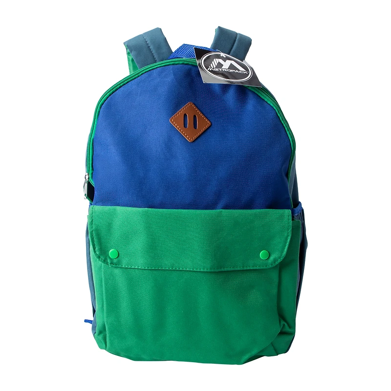 Two-Tone Snap Backpack