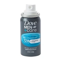 Dove Men + Care Clean Comfort Dry Spray Antiperspirant 1oz