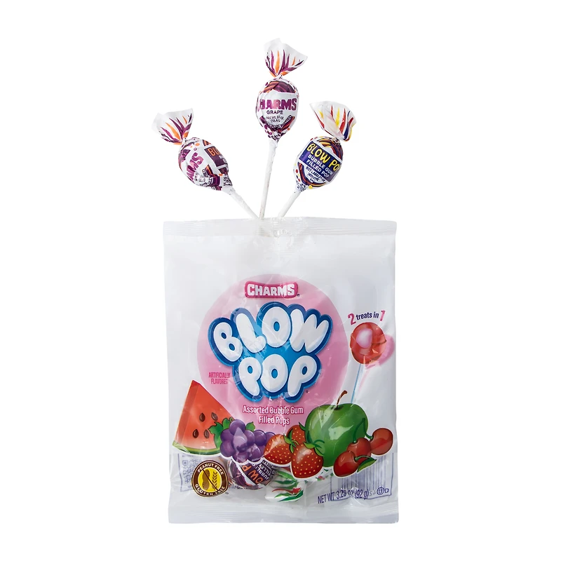 Charms® Bag Blow Pop® Bubble Gum Filled Pops 3.25oz