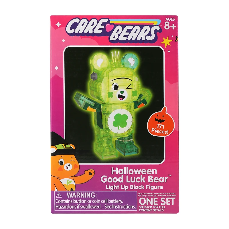 Care Bears™ Halloween Good Luck Bear™ Light Up Block Figure Set