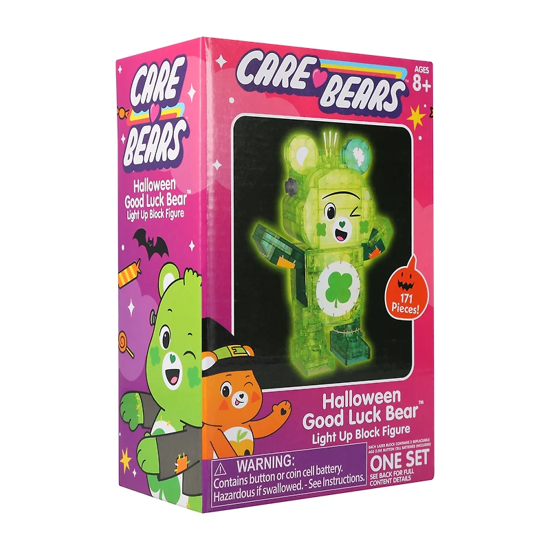 Care Bears™ Halloween Good Luck Bear™ Light Up Block Figure Set