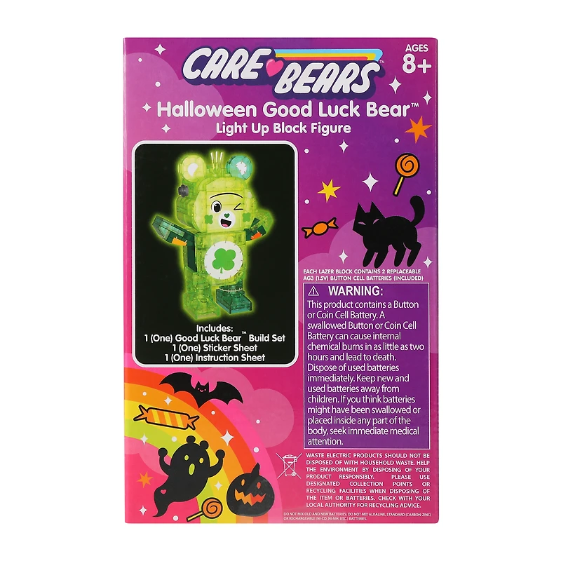 Care Bears™ Halloween Good Luck Bear™ Light Up Block Figure Set