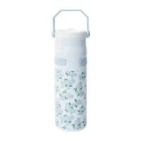 White Printed Hydrachug Stainless Steel Bottle 32oz