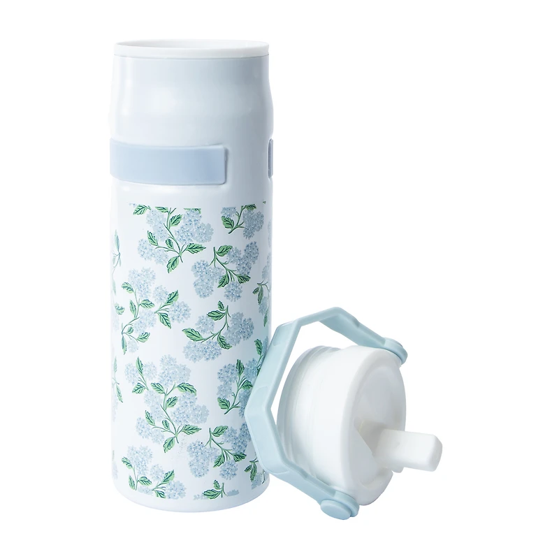 White Printed Hydrachug Stainless Steel Bottle 32oz