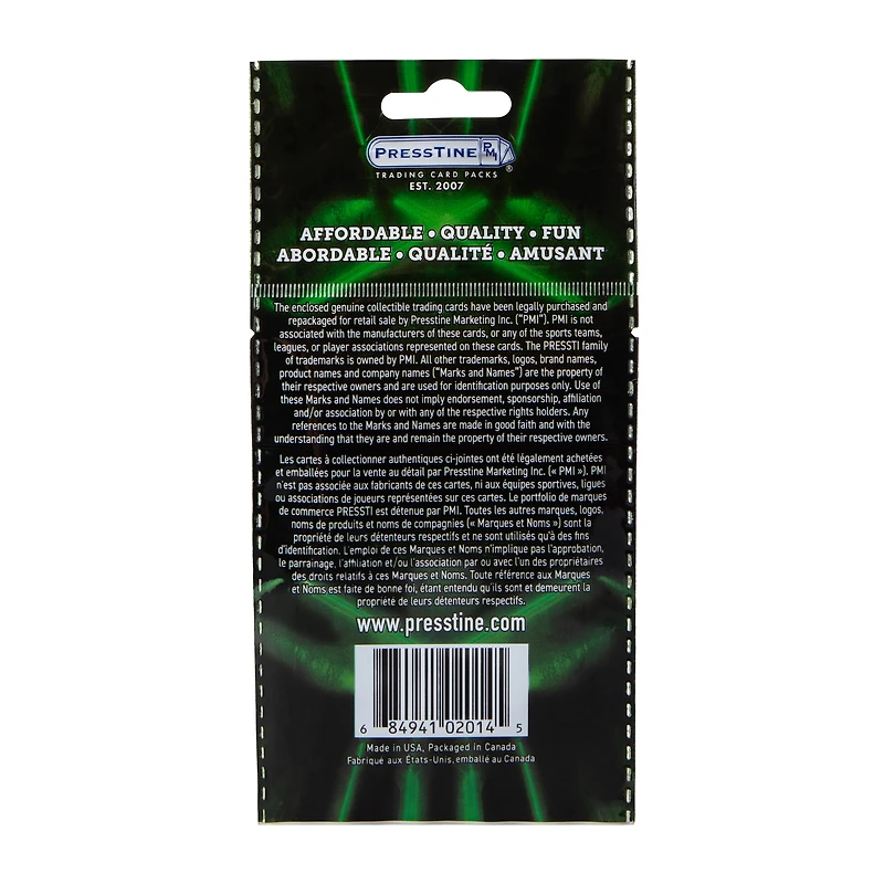 PressTine® Pressti Pack™ Trading Cards Booster Packs (Styles May Vary)