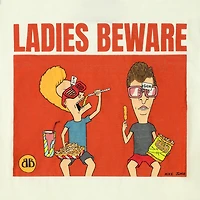Beavis And Butt-Head Ladies Beware Graphic Tee