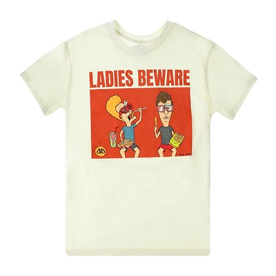 Beavis And Butt-Head Ladies Beware Graphic Tee
