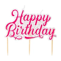Pink Birthday Candles
