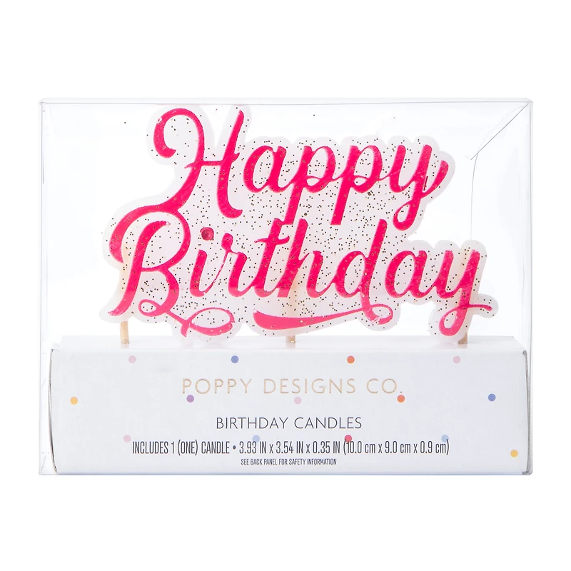 Pink Birthday Candles