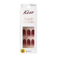 Kiss® Bare But Better Bordeaux Nails 24-Count