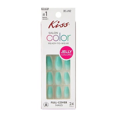 Kiss® Salon Color Cruel Summer Full-Cover Nails 24-Count