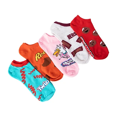 Branded No-Show Socks 5-Pack