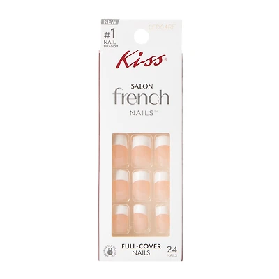 Kiss® Salon French Pink Full-Cover Nails 24-Count