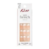 Kiss® Salon French Pink Full-Cover Nails 24-Count