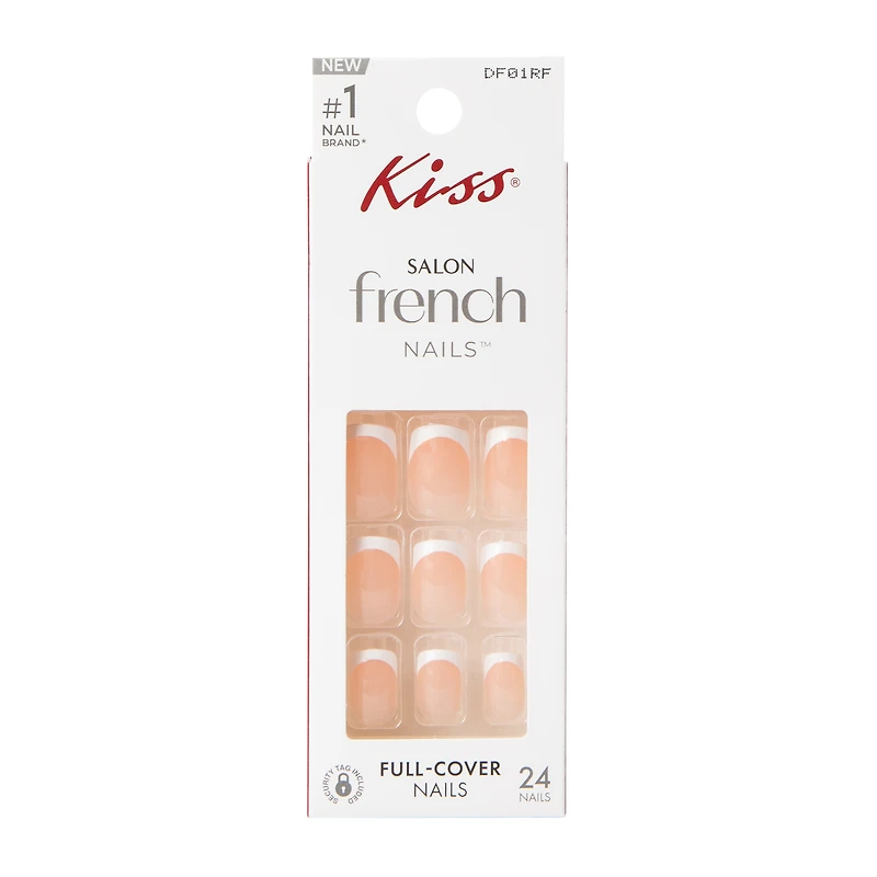 Kiss® Salon French Changeless Full-Cover Nails 24-Count