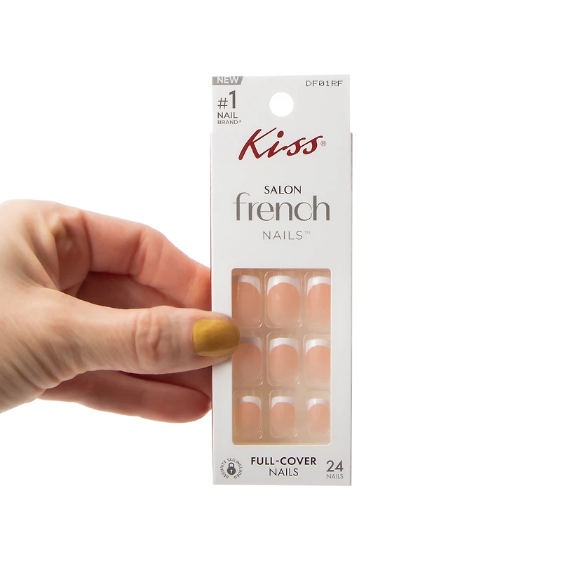 Kiss® Salon French Changeless Full-Cover Nails 24-Count
