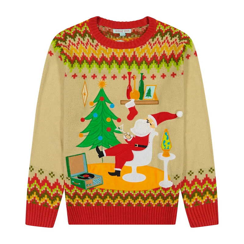 Lounge Santa Holiday Sweater
