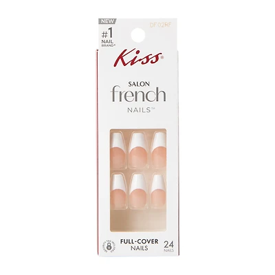 Kiss® Salon French Moon Secret Full-Cover Nails 24-Count
