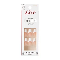 Kiss® Salon French Moon Secret Full-Cover Nails 24-Count