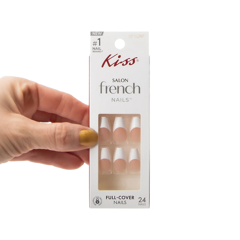 Kiss® Salon French Moon Secret Full-Cover Nails 24-Count