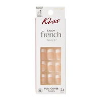 Kiss® Salon French Moon Pink Full-Cover Nails 24-Count